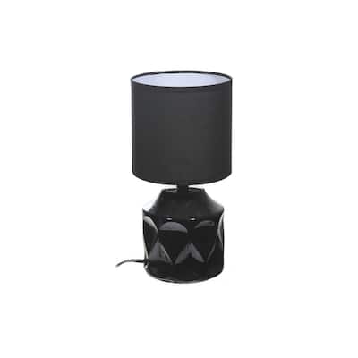 Ceramic Table Lamp With Shade (impression) (black)