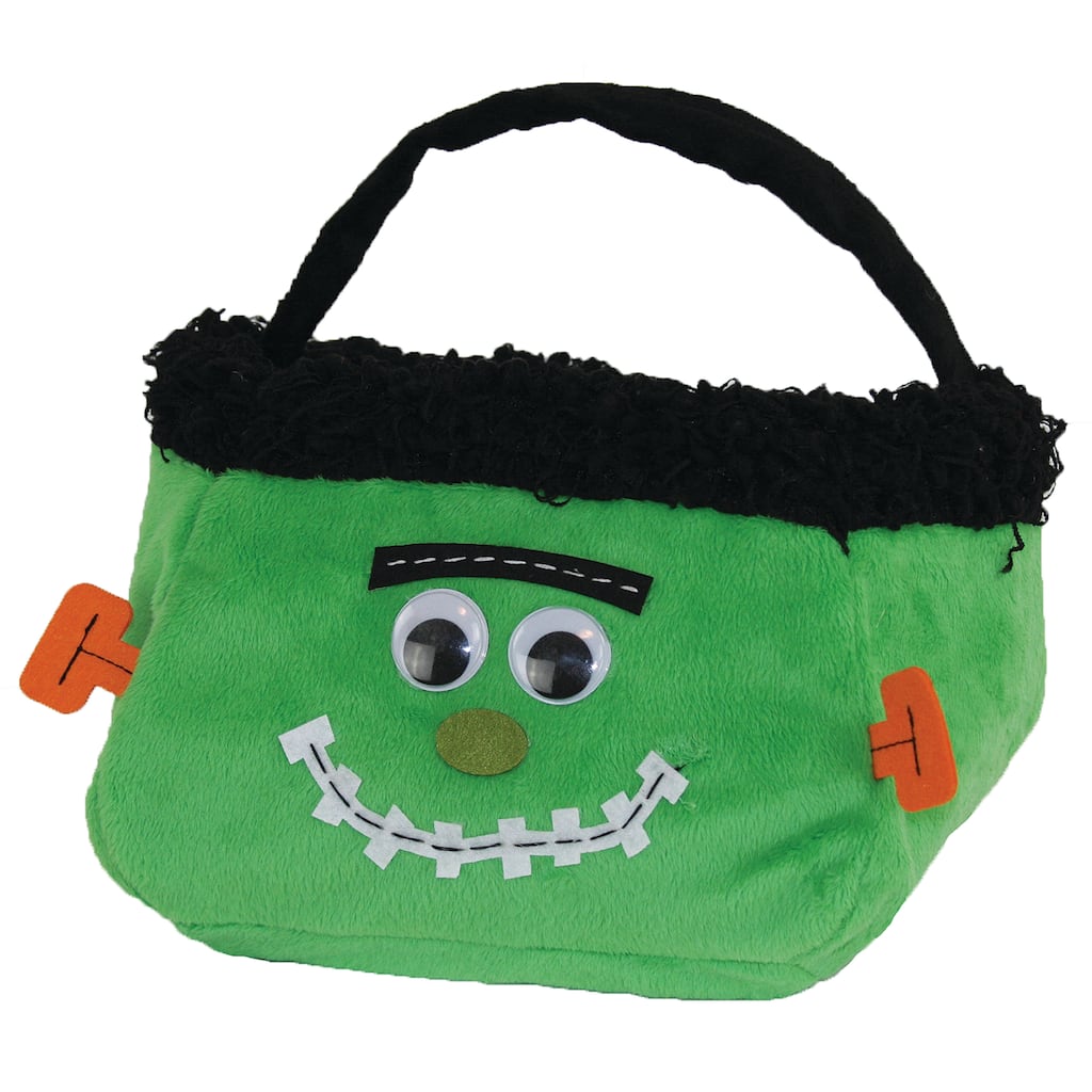 Jack-O-Lantern Treat Bag-7" X 7" X 13" - Green