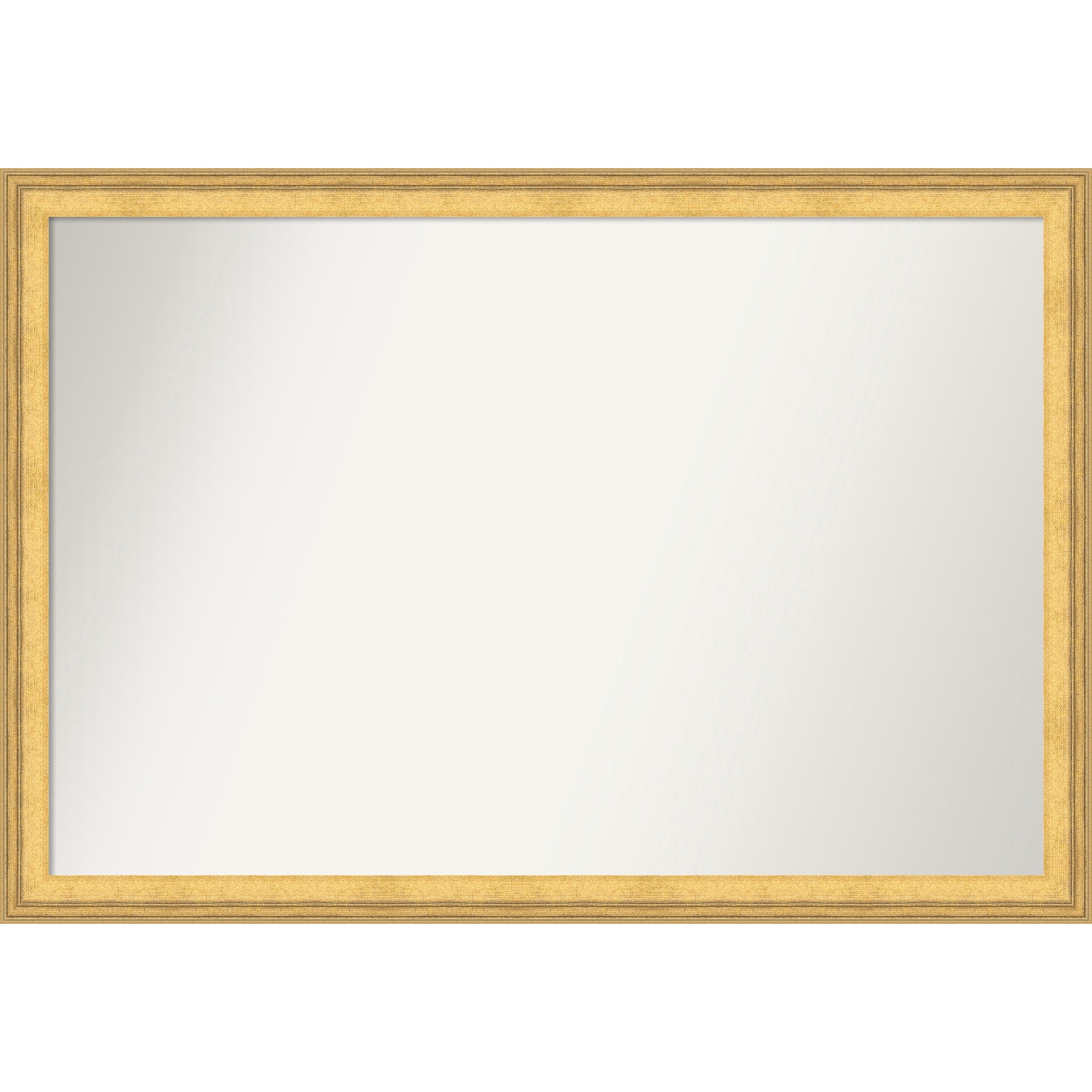 Owen Gold Non-Beveled Wood Framed Bathroom Vanity Wall Mirror - Owen Gold