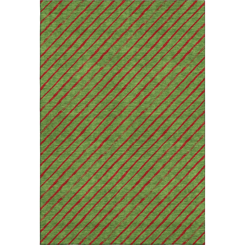 Premium Washable Super Soft Angle Stripe Mayfield Rug