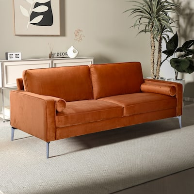 Moda Mid Century Modern Performance Velvet Sofa
