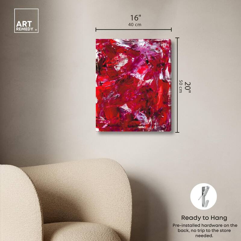 Eruption of Red II Canvas by Art Remedy, Gallery Wrapped