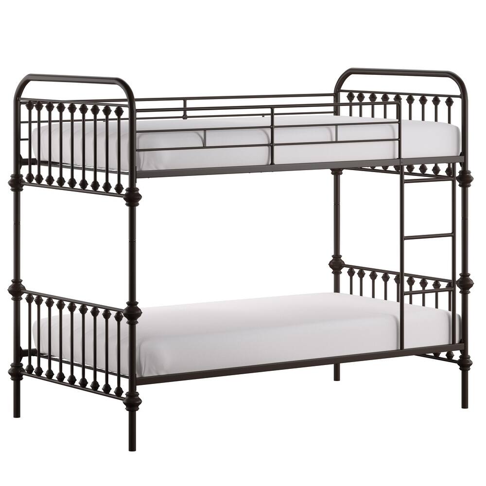 Giselle Antique Dark Bronze Iron Metal Bunk Bed iNSPIRE Q Junior