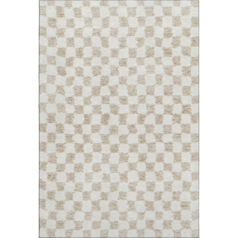 Premium Washable Super Soft Casual Checkered Mayfield Rug