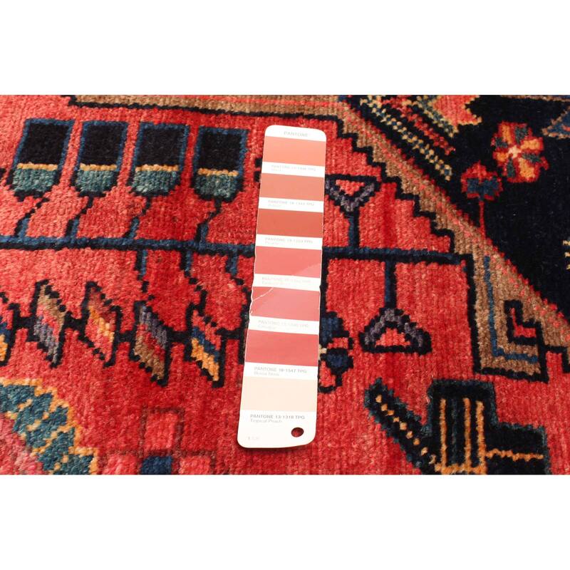 ECARPETGALLERY Hand-knotted Anatolian Vintage Red Wool Rug - 4'0 x 6'11