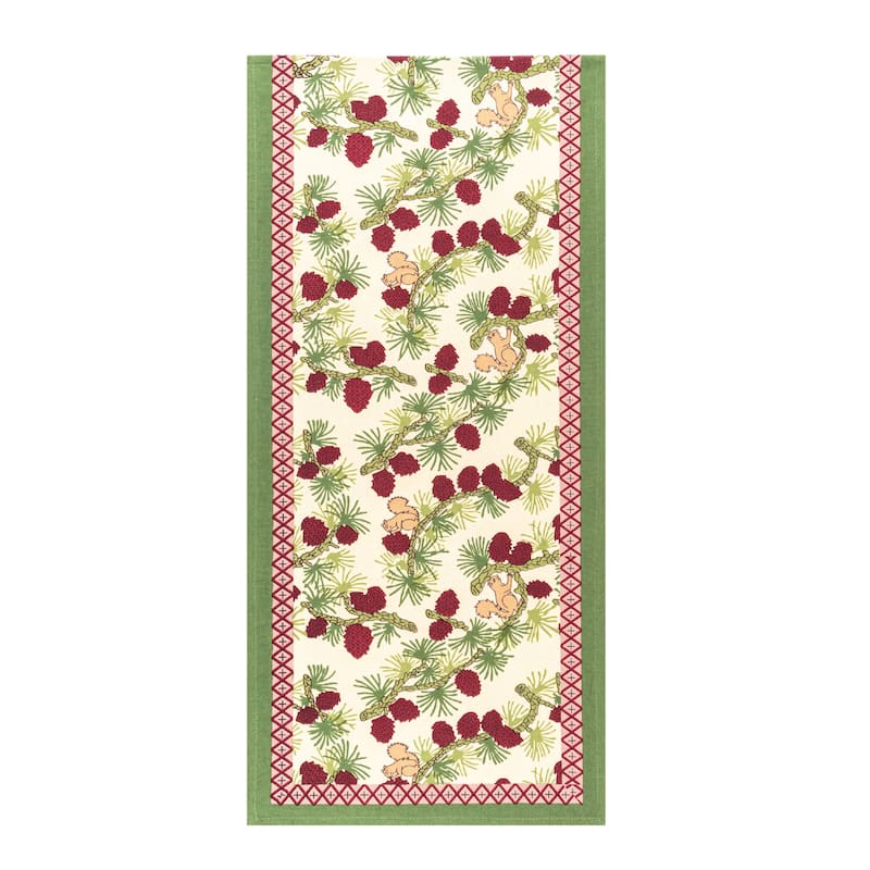 Couleur Nature Squirrel and Pinecone Runner