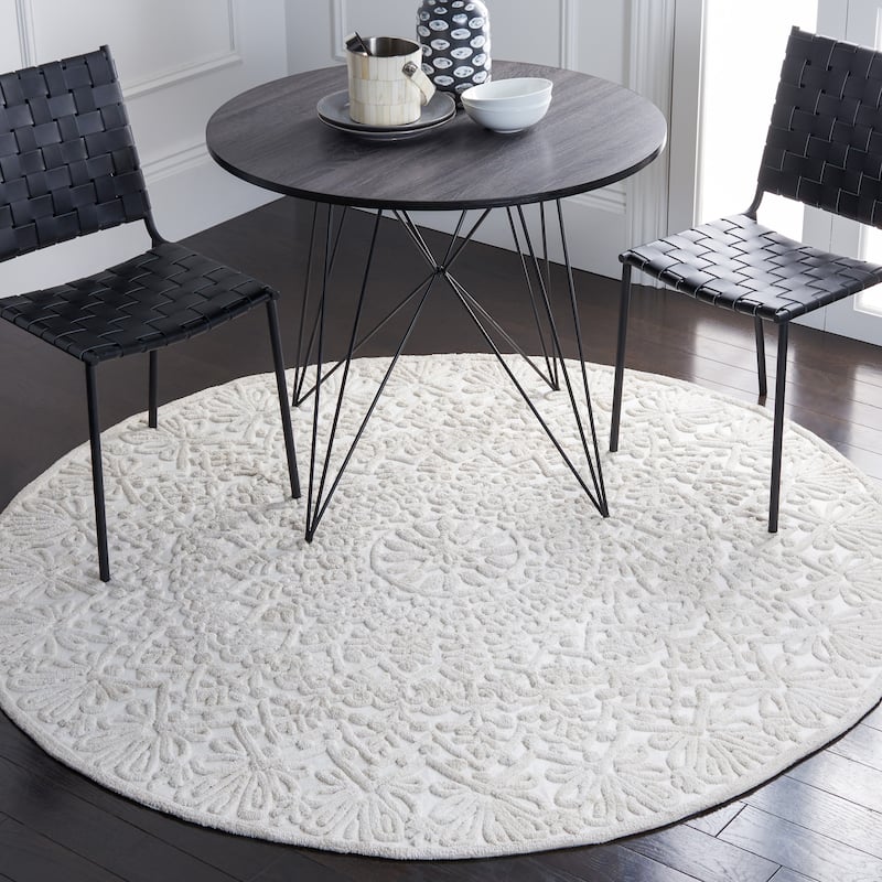 SAFAVIEH, Handmade Trace Alysia Medallion Wool Rug