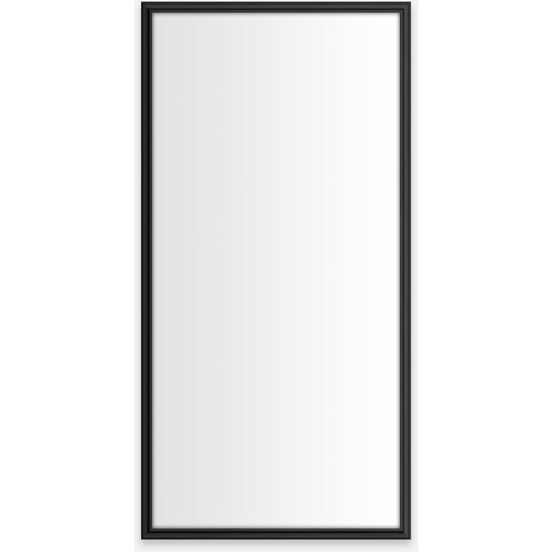 Robern D2C2040D4RMTM Main Line 19-1/4" x 39-3/8" Framed Single Door - Brushed Black - Anthracite Finish