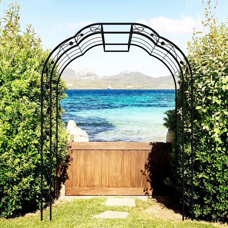 Metal Garden Arch Climbing Plants Support Rose Arch Outdoor
