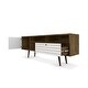 preview thumbnail 22 of 25, Manhattan Comfort Liberty 70.86 In. Mid Century-Modern Media Cabinet Console White/Brown