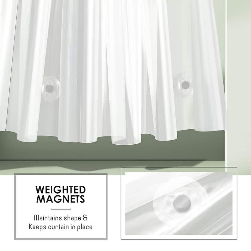 Empyrean Heavy Duty 5G Thick Scum Resistant Shower Curtain Liner