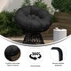 preview thumbnail 25 of 30, Papasan Swivel Patio Lounge Chair