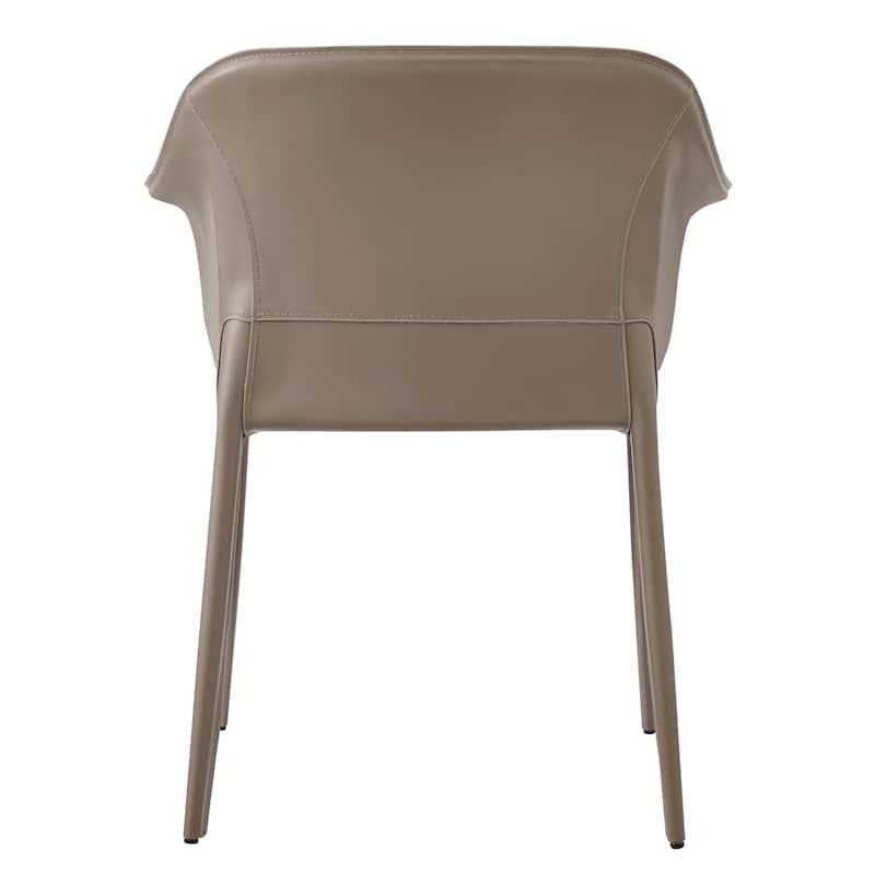 NPD Furniture Callie Recycled Leather Dining Arm Chair