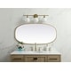 preview thumbnail 11 of 9, Elegant Lighting MR2B2448 Brynn 24" W x 48" H Oval Framed Bathroom