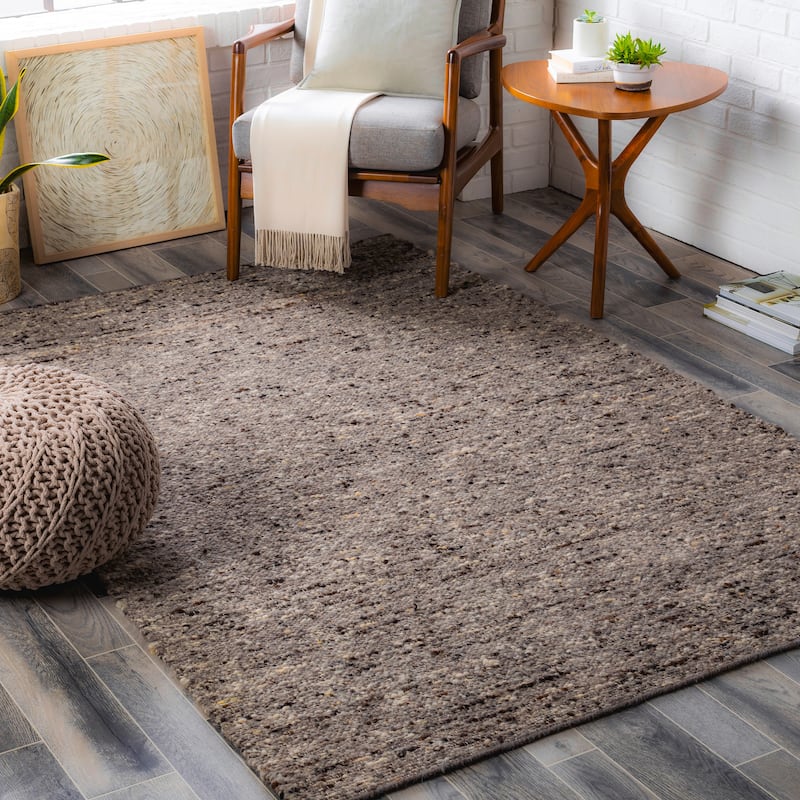 Artistic Weavers Trev Handmade Modern Casual Wool Area Rug - Charcoal - 2' x 3'