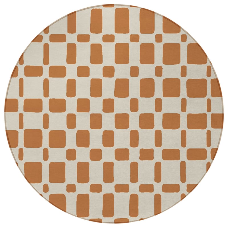 HomeRoots Geometric Transitional Rectangle Outdoor Rug