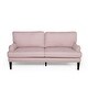 preview thumbnail 22 of 20, Auriga Contemporary Fabric Loveseat by Christopher Knight Home Light Blush + Dark Brown
