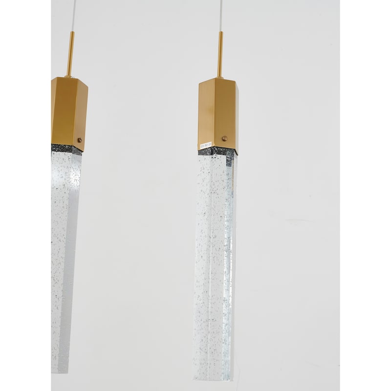 4-Light L36" Gold Frame Island Light