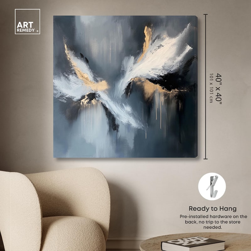 Wings of Gold Canvas by Art Remedy, Gallery Wrapped