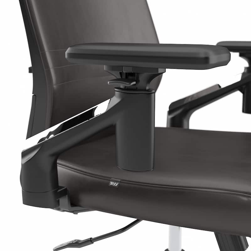 Laguna Mid Back Leather Office Chair by Bush Business Furniture