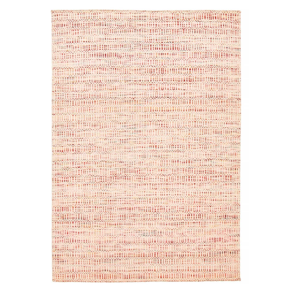 Nevada Cream, Red Kilim 5'3" x 7'7" - 5'3 x 7'7