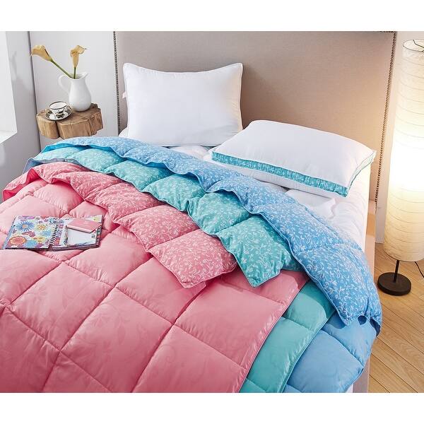 Shop Collier Campbell Bird On A Branch Year Round Down Alternative Comforter Set Flamingo Pink Twin On Sale Overstock 31284544