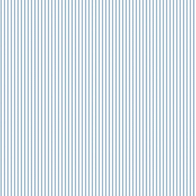 Galerie Wallcoverings Small Prints Candy Stripe Non-woven Matte Wallpaper Roll - 33-feet long x 21-inches wide - Blue/White