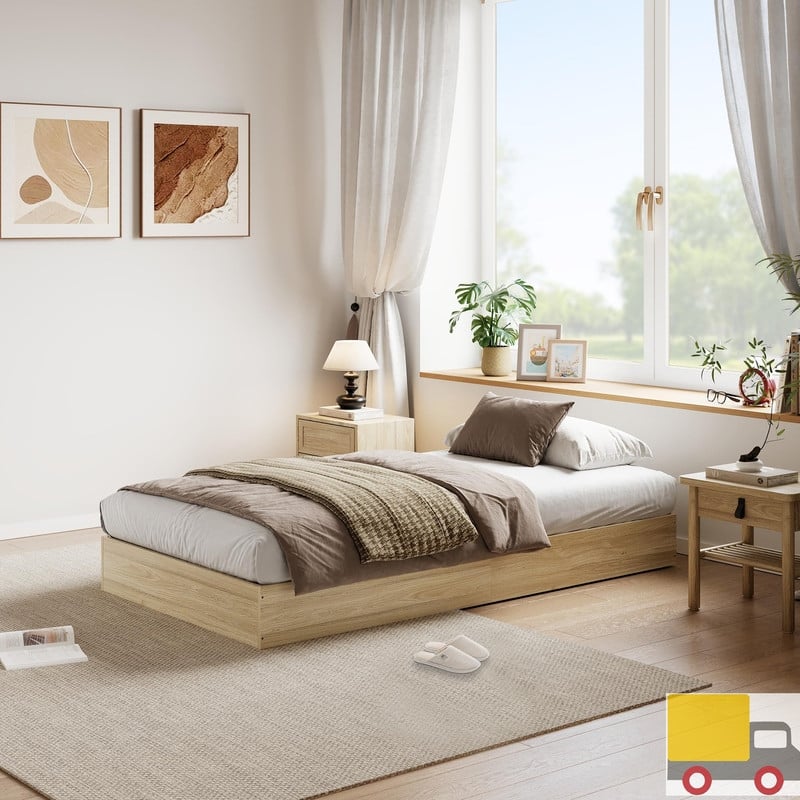 Modern Solid Wood Platform Bed Frame