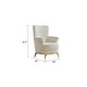 preview thumbnail 2 of 4, Zoe Chair in Cream and Gray Cream