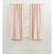 preview thumbnail 16 of 31, Lauren Ralph Lauren Velvety Back Tab/Rod Pocket Curtain Single Panel 52x63 - Blush