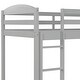 preview thumbnail 25 of 25, Modern Twin Size L Shaped Solid Pine Wood Bunk Bed with Full Length Guardrail and 2 Ladder