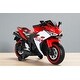 preview thumbnail 3 of 17, 12V Electric Kids Ride On Motorcycle with Lights, Bluetooth Music, Training Wheels, Manual Throttle, Gift for Boys Girls Age 3-6