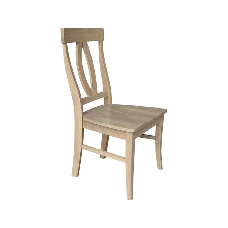 International Concepts Solid Wood Verona Dining Chairs, Set of 2