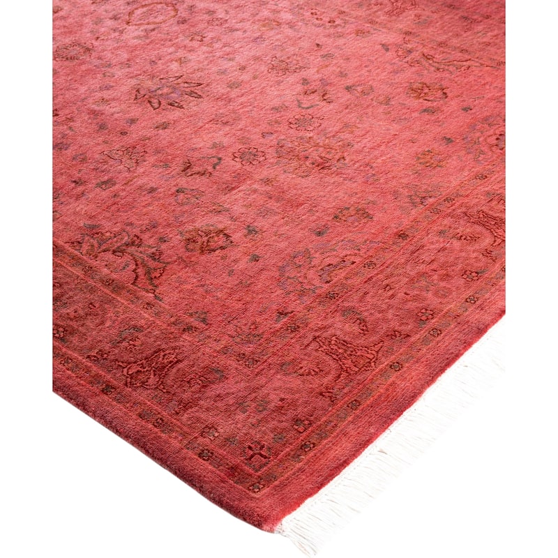 Overdyed One-of-a-Kind Hand-Knotted Area Rug - Pink - 3' 2" x 5' 3"
