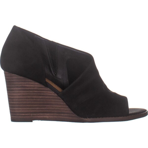 lucky brand black wedges