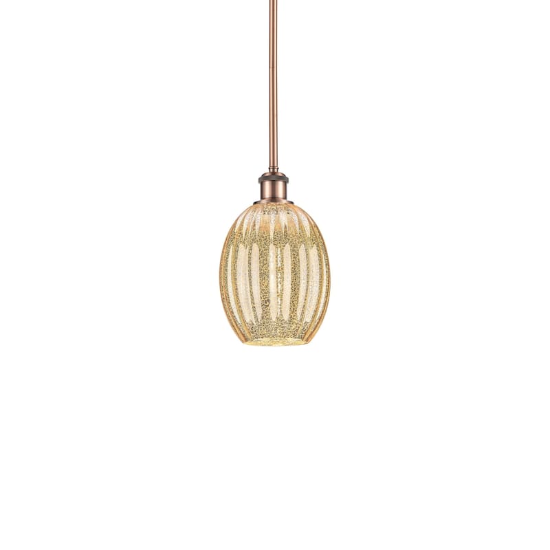 Innovations Lighting 516-1S-11-7 Preston Pendant Preston 7" Wide Mini - Antique Copper / Mercury