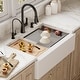 preview thumbnail 2 of 18, Karran 34" Undermount Large Single Bowl Quartz Farmhouse Workstation Kitchen Sink