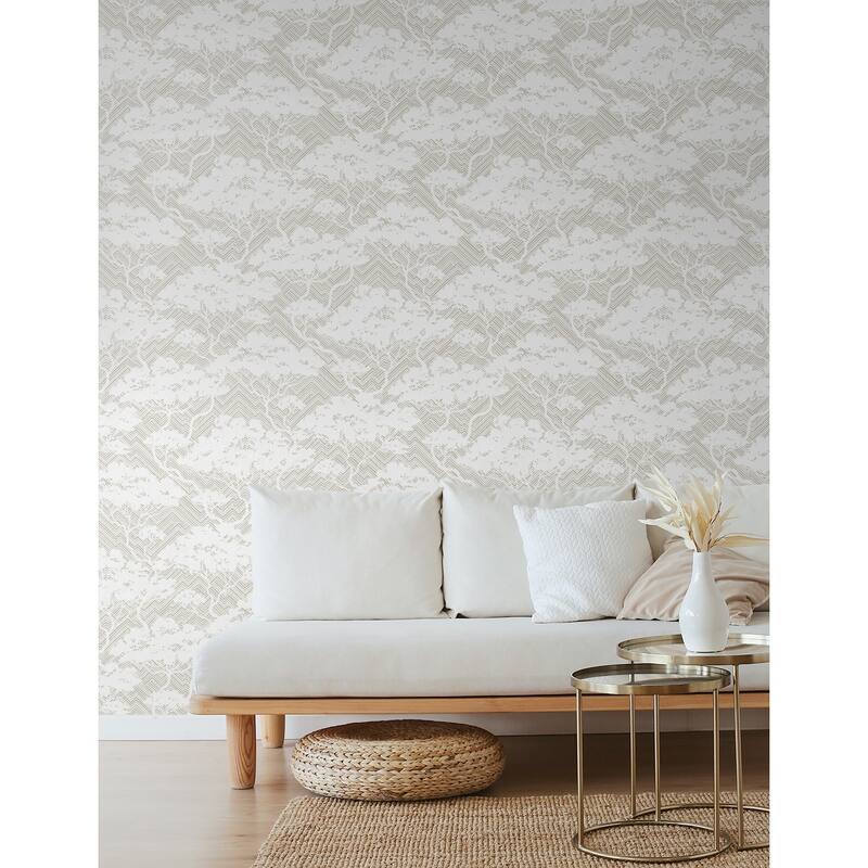 Seabrook Designs Nara Stringcloth Unpasted Wallpaper