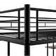preview thumbnail 11 of 10, Full Loft Bed with Built-in Desk and Storage Shelves for Space Efficiency Durable Metal Frame with Protective
