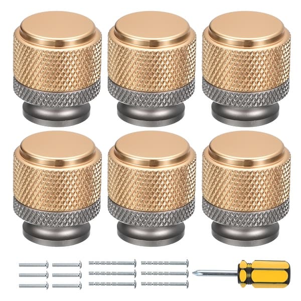 Cabinet Knobs 6-Pack, Round Drawer Knobs for Cabinet Dresser Drawer - Bed  Bath & Beyond - 39500661