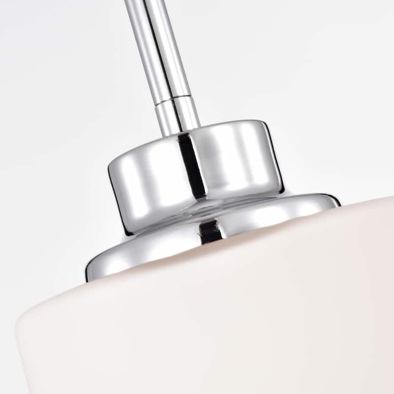 1-light Hanging Pendant w/ Etched Glass