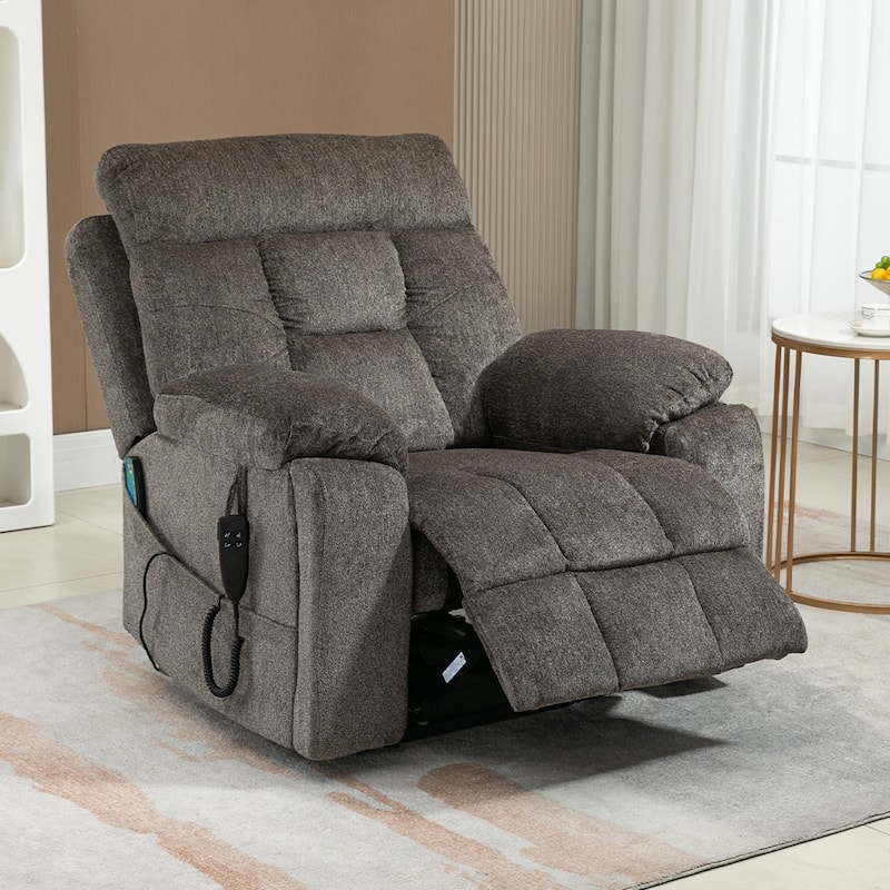 Upgraded Flagship Dual Motor Independent Control Oversized 180° Lay Flat Power Lift Recliner Chair