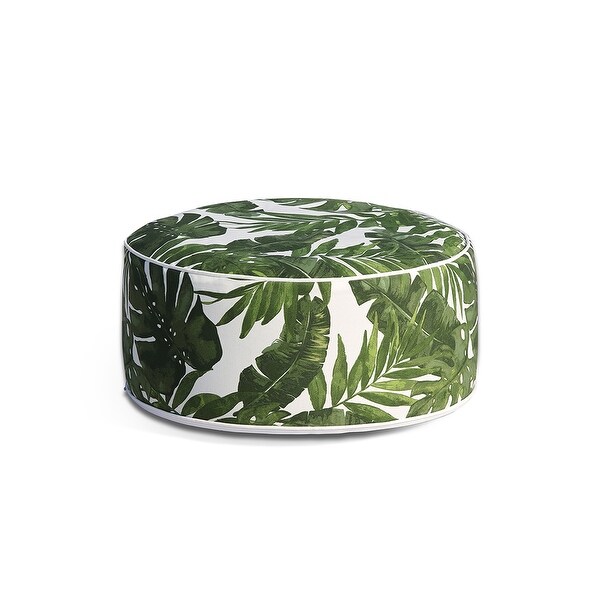 OVE Decors Marlowe Tropical Green Ottoman