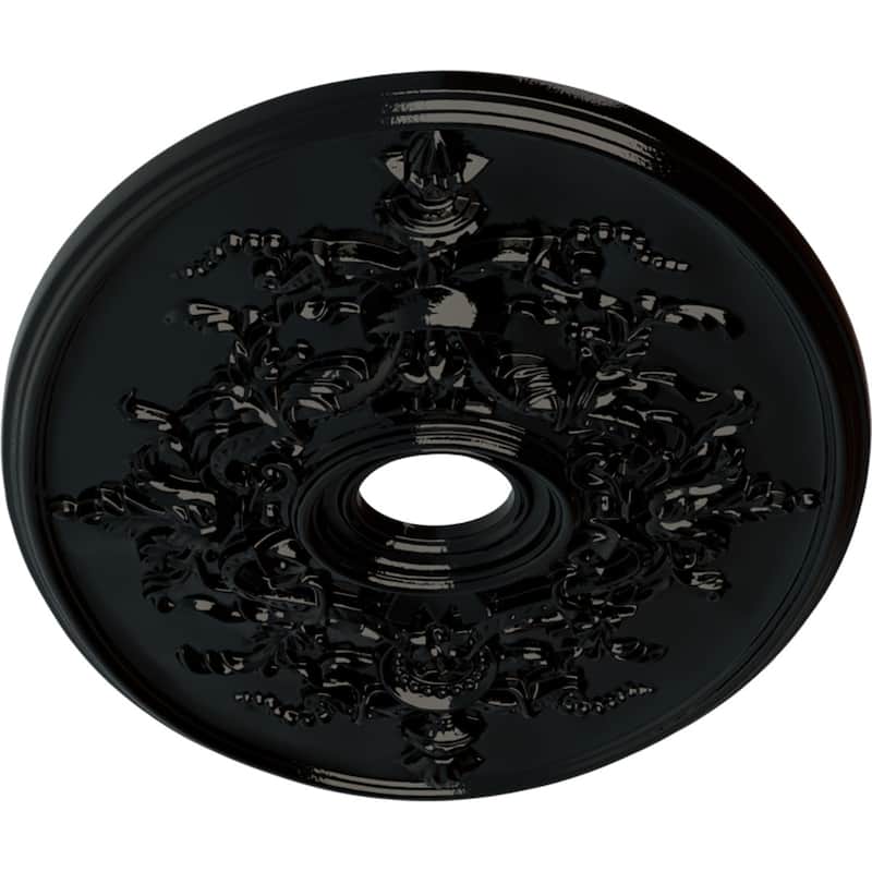 30 3/4"W x 21/14"H x 3 7/8"ID x 1 5/8"P Alexa Ceiling Medallion