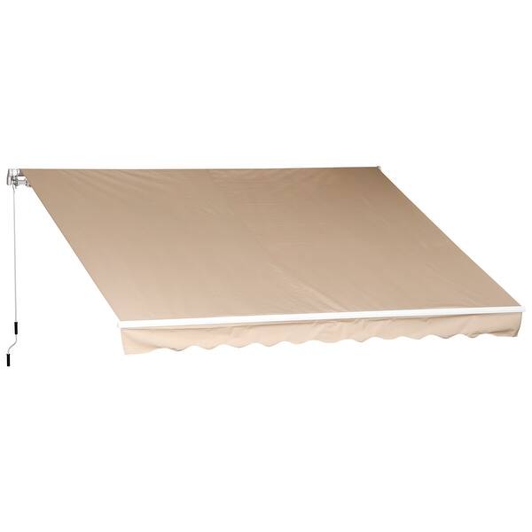 Shop Outsunny 12 X 10 Outdoor Patio Manual Retractable Exterior
