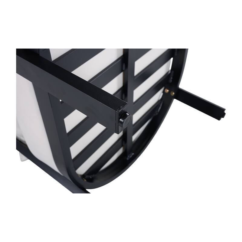 Christopher Knight Home - Modern 27.6" Outdoor Curved Back Patio Club Chair with Aluminum Frame & Water-Resistant Cushions