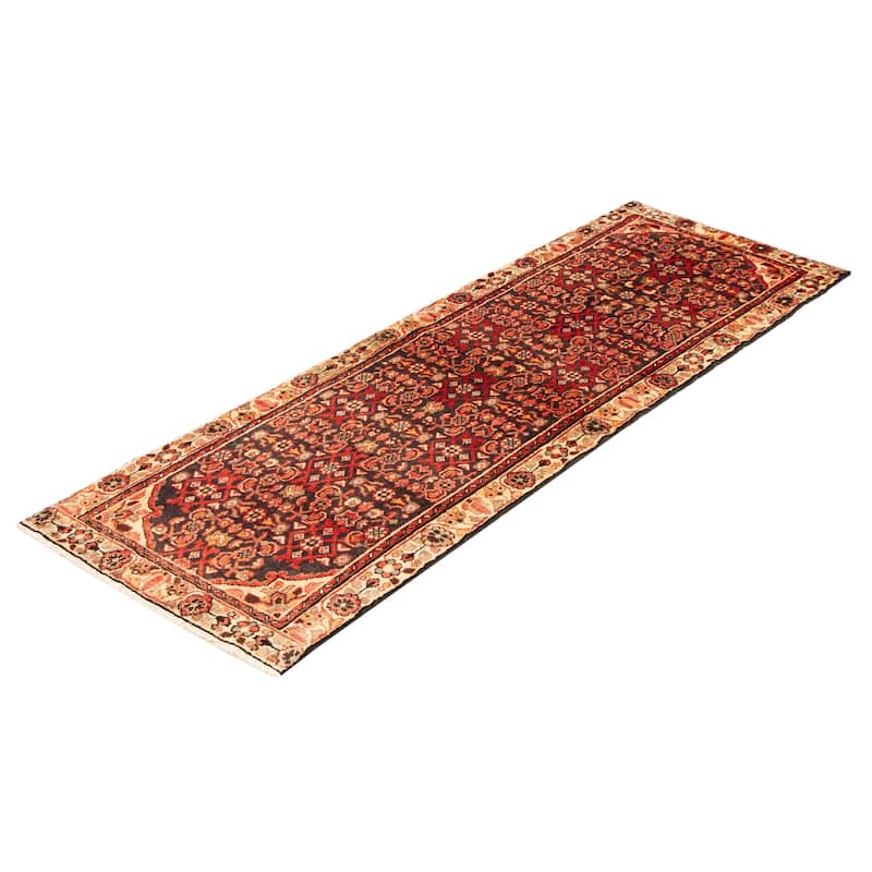 ECARPETGALLERY Hand-knotted Andelz Black Wool Rug - 3'1 x 9'4