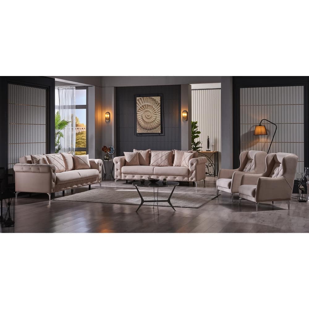 Rivario Two Sofa Two Chair Living Room Set
