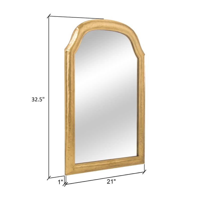 Mirette Arch Metal Farmhouse Wall Mirror - 32.5"H x 21"W x 1"D