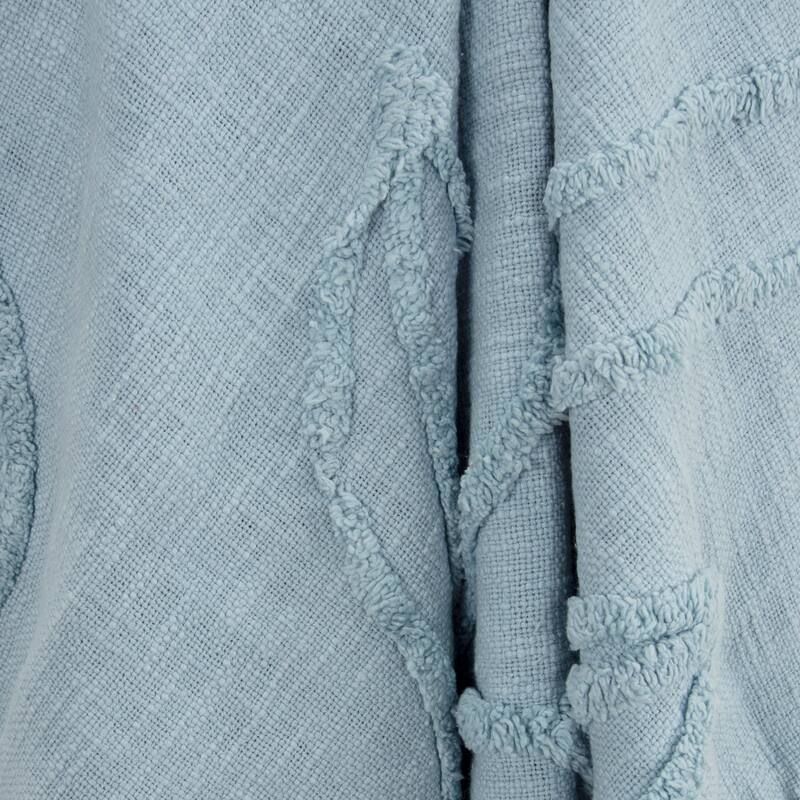 Rizzy Home Vining Botanical Textured Cotton Throw